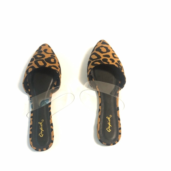 ‼️FINAL CALL‼️Leopard Mule Ballerina Point Flat - Picture 6 of 13